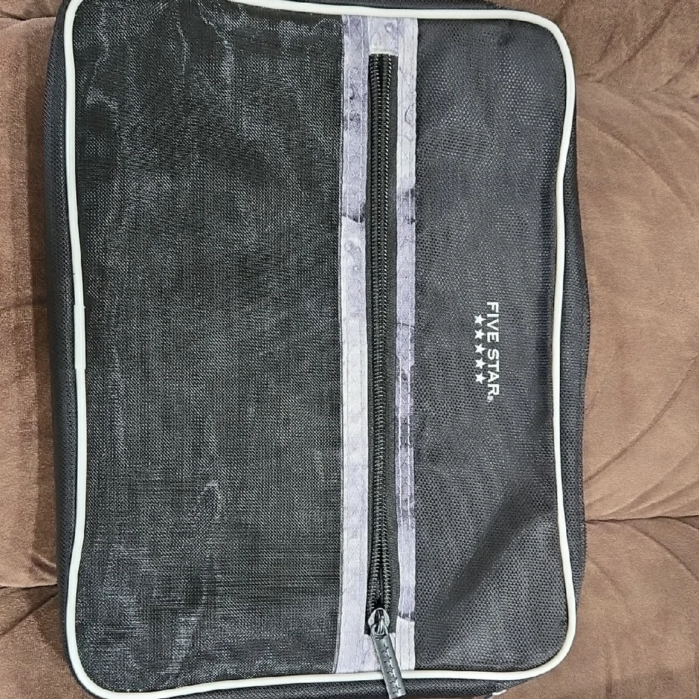 Five Star Black Mesh Pencil Case